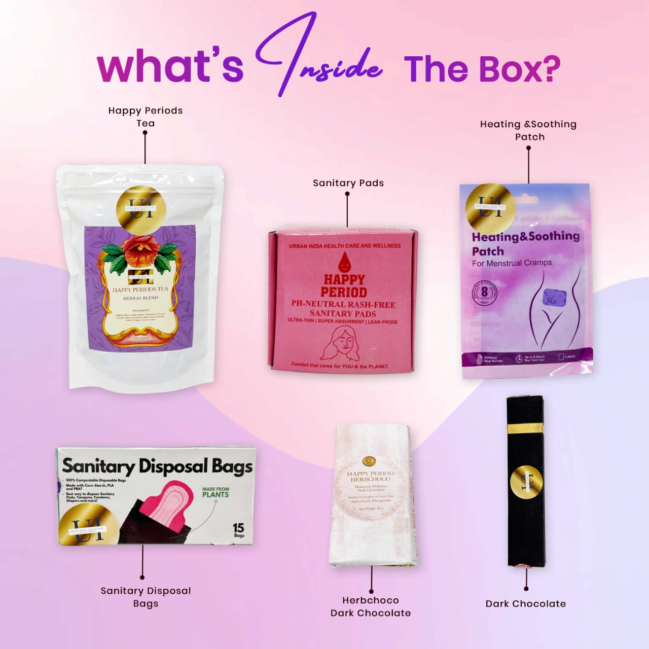 Period Box for Complete PMS Relief - Happy Period Box by Urban India ...